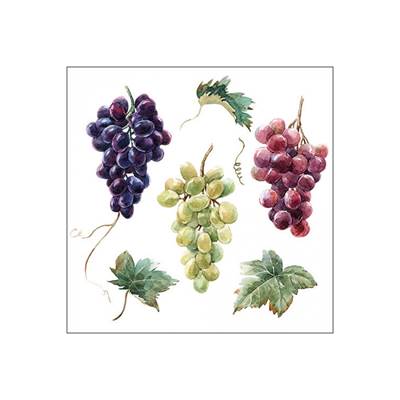 AMBIENTE Servíettur White grapes