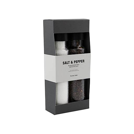 NICOLAS VAHÉ Gjafasett salt & pipar French sea salt og Black peppercorns